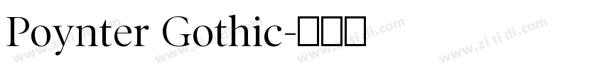 Poynter Gothic字体转换